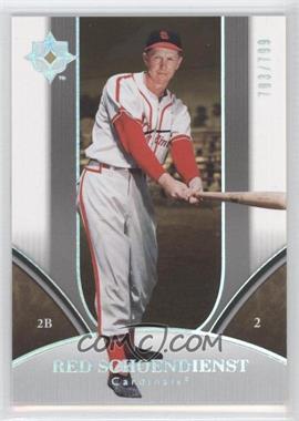 2006 Ultimate Collection - [Base] #288 - Red Schoendienst /799