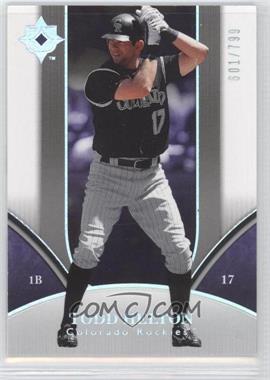 2006 Ultimate Collection - [Base] #31 - Todd Helton /799