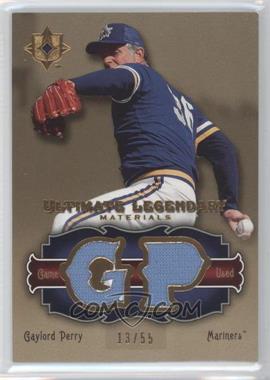 2006 Ultimate Collection - Legendary Materials #LM-GP2 - Gaylord Perry /55