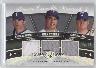 2006 Ultimate Collection - Ultimate Ensemble Materials 3 #UE-TYB - Michael Young, Mark Teixeira, Hank Blalock /25