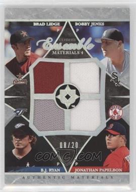 2006 Ultimate Collection - Ultimate Ensemble Materials 4 #UE4-PJLR - Jonathan Papelbon, Brad Lidge, Bobby Jenks, B.J. Ryan /20