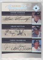 Chris Chambliss, Graig Nettles, Goose Gossage #/50