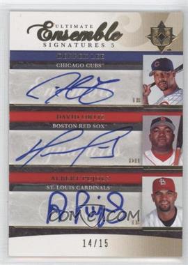 2006 Ultimate Collection - Ultimate Ensemble Signatures 5 #UES5-25 - Derrek Lee, David Ortiz, Albert Pujols, Mark Teixeira, Prince Fielder /15