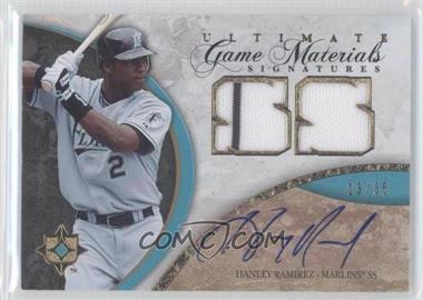 2006 Ultimate Collection - Ultimate Game Materials - Signatures #UGM-HR - Hanley Ramirez /35