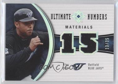 2006 Ultimate Collection - Ultimate Numbers - Materials #UN-AR - Alex Rios /35