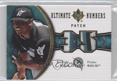 2006 Ultimate Collection - Ultimate Numbers - Patches #UN-DW - Dontrelle Willis /35