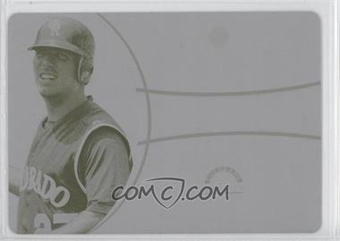 2006 Ultimate Collection - Ultimate Numbers - Printing Plate Yellow #UN-GA - Garrett Atkins /1
