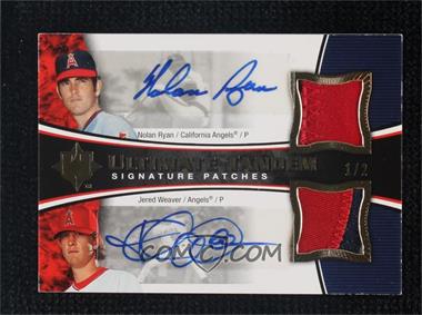 2006 Ultimate Collection - Ultimate Tandem Materials - Signature Patches #UT-RW - Nolan Ryan, Jered Weaver /2