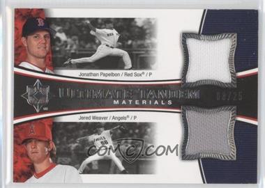 2006 Ultimate Collection - Ultimate Tandem Materials #UT-WP - Jonathan Papelbon, Jered Weaver /25