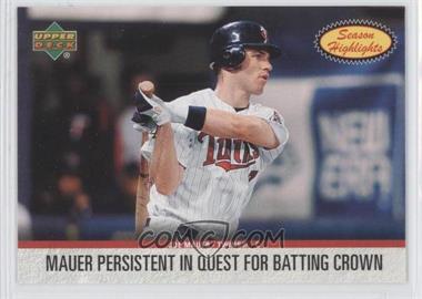 2006 Upper Deck - Season Highlights #SH-21 - Joe Mauer