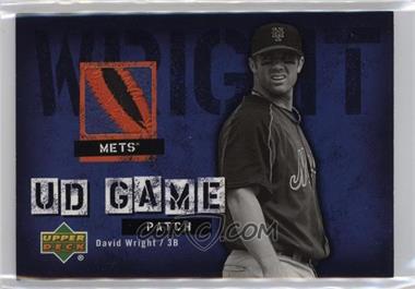 2006 Upper Deck - UD Game Patch #UD-WR - David Wright