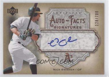 2006 Upper Deck Artifacts - Auto-Facts #AF-NS - Nick Swisher /700