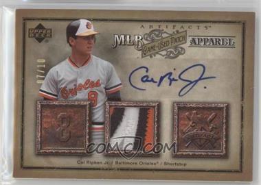 2006 Upper Deck Artifacts - MLB Apparel - Auto Patch #MLB-CR - Cal Ripken Jr. /10