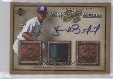 2006 Upper Deck Artifacts - MLB Apparel - Auto Patch #MLB-YB - Yuniesky Betancourt /10