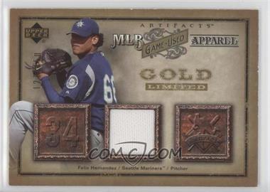 2006 Upper Deck Artifacts - MLB Apparel - Gold #MLB-FH - Felix Hernandez /150