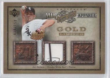 2006 Upper Deck Artifacts - MLB Apparel - Gold #MLB-GA - Jon Garland /150
