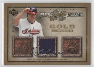 2006 Upper Deck Artifacts - MLB Apparel - Gold #MLB-GS - Grady Sizemore /150