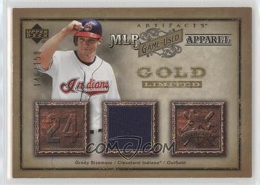 2006 Upper Deck Artifacts - MLB Apparel - Gold #MLB-GS - Grady Sizemore /150 [Noted]