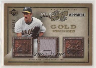 2006 Upper Deck Artifacts - MLB Apparel - Gold #MLB-HS - Huston Street /150