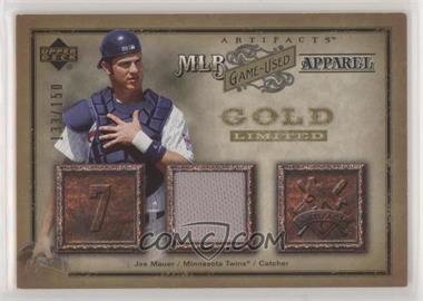 2006 Upper Deck Artifacts - MLB Apparel - Gold #MLB-JM - Joe Mauer /150 [Noted]