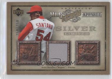 2006 Upper Deck Artifacts - MLB Apparel - Silver #MLB-ES - Ervin Santana /250