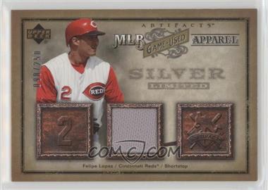 2006 Upper Deck Artifacts - MLB Apparel - Silver #MLB-FL - Felipe Lopez /250