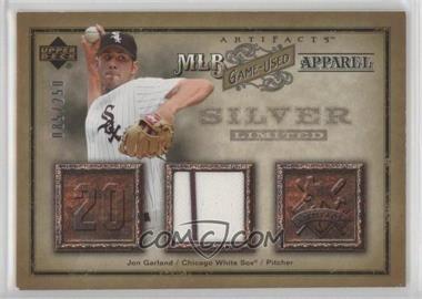 2006 Upper Deck Artifacts - MLB Apparel - Silver #MLB-GA - Jon Garland /250