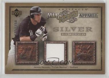 2006 Upper Deck Artifacts - MLB Apparel - Silver #MLB-JH - Jeremy Hermida /250