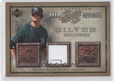 2006 Upper Deck Artifacts - MLB Apparel - Silver #MLB-JU - Jorge Cantu /250