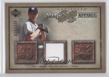 2006 Upper Deck Artifacts - MLB Apparel #MLB-CS - Chris Capuano /325