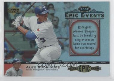 2006 Upper Deck Epic - Events #EE54 - Alex Rodriguez /675