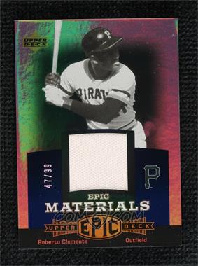 2006 Upper Deck Epic - Materials - Blue #EM-CL1 - Roberto Clemente /99