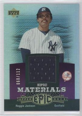 2006 Upper Deck Epic - Materials - Dark Purple #EM-RE3 - Reggie Jackson /112