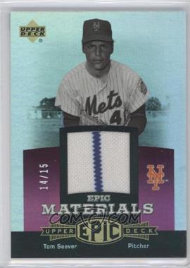 2006 Upper Deck Epic - Materials - Light Purple #EM-TS - Tom Seaver /15