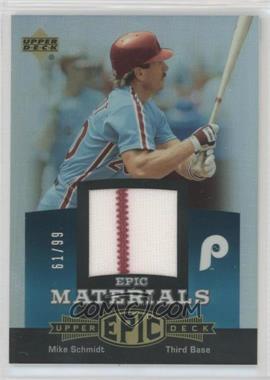 2006 Upper Deck Epic - Materials - Teal #EM-MS1 - Mike Schmidt /99