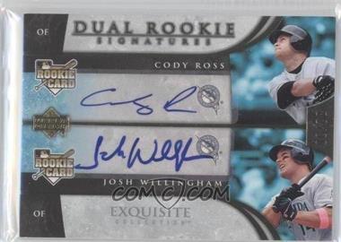 2006 Upper Deck Exquisite Collection - [Base] - Gold #35 - Dual Rookie Signatures - Cody Ross, Josh Willingham /30