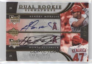2006 Upper Deck Exquisite Collection - [Base] - Gold #39 - Dual Rookie Signatures - Kendry Morales, Howie Kendrick /30