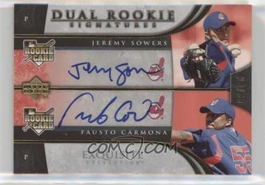 2006 Upper Deck Exquisite Collection - [Base] - Gold #5 - Dual Rookie Signatures - Jeremy Sowers, Fausto Carmona /30