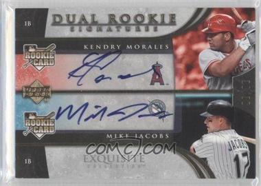 2006 Upper Deck Exquisite Collection - [Base] - Gold #51 - Dual Rookie Signatures - Kendry Morales, Mike Jacobs /30
