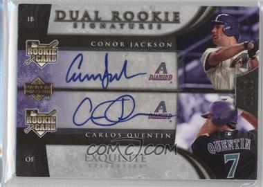 2006 Upper Deck Exquisite Collection - [Base] - Gold #64 - Dual Rookie Signatures - Conor Jackson, Carlos Quentin /30