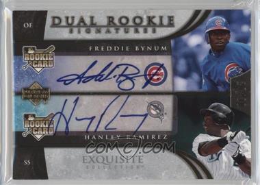 2006 Upper Deck Exquisite Collection - [Base] - Gold #72 - Dual Rookie Signatures - Freddie Bynum, Hanley Ramirez /30