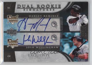 2006 Upper Deck Exquisite Collection - [Base] #46 - Dual Rookie Signatures - Hanley Ramirez, Josh Willingham /55