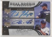 Dual Rookie Signatures - Mike Thompson, Clay Hensley #/55