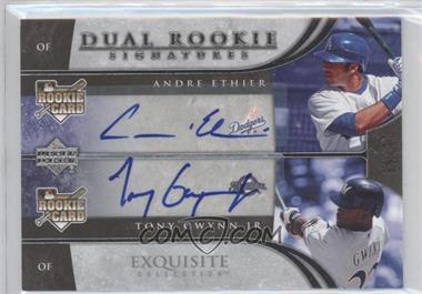 2006 Upper Deck Exquisite Collection - [Base] #62 - Dual Rookie Signatures - Andre Ethier, Tony Gwynn Jr. /55