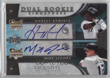 2006 Upper Deck Exquisite Collection - [Base] #68 - Dual Rookie Signatures - Hanley Ramirez, Mike Jacobs /55