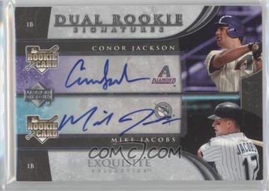 2006 Upper Deck Exquisite Collection - [Base] #90 - Dual Rookie Signatures - Conor Jackson, Mike Jacobs /55