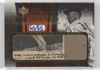 Carl Hubbell #/65