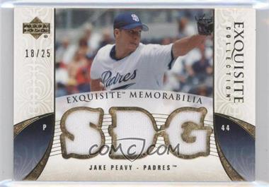 2006 Upper Deck Exquisite Collection - Exquisite Memorabilia - Gold #EM-JP - Jake Peavy /25