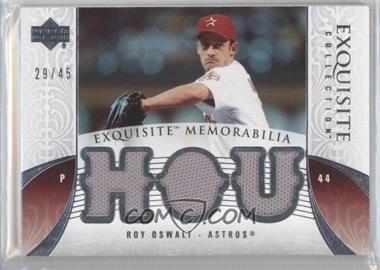 2006 Upper Deck Exquisite Collection - Exquisite Memorabilia #EM-RO - Roy Oswalt /45