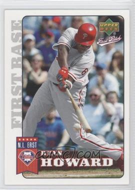 2006 Upper Deck First Pitch - [Base] #149 - Ryan Howard